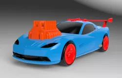 Remote race car 3D model