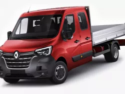 Renault Master pickup 2019 double cab 3D model