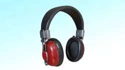 Retro Headphones 3D model