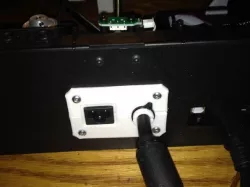 Rigidbot Rear Power Mount for Aftermarket Power Supply