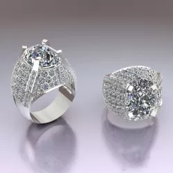 Ring Diamond  Low-poly  3D model