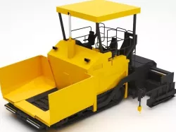 Road paver 3D model