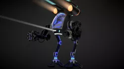 Robot 03 with Cockpit  Free 3D model