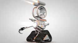 Robot 04 with Cockpit  Free 3D model