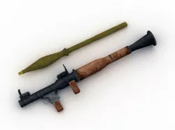 Rocket Launcher RPG-7 Free low-poly  3D model