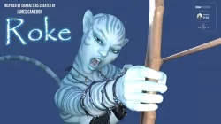 Roke for Genesis 8 Female Low-poly  3D model