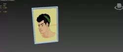 Roman guy wall art frame 3D model