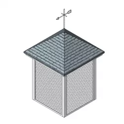 Roof Louvred Vent Free 3D model