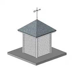 Roof Louvred Vent roof based Free 3D model