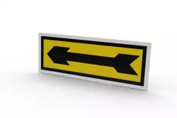 Rotation Direction Arrow Sticker Free 3D model