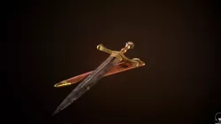 Royal Sword Low-poly  3D model