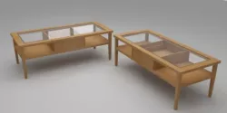 Saloon table Free 3D model
