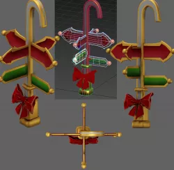Santa pointer 3D model