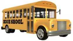 SCHOOL BUS Low-poly  3D model