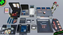 Sci fi Buttons Levers and Gear Ultimate Pack 3D model
