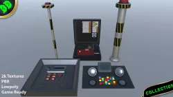 Sci fi Buttons  Levers and Gears Vol 1 3D model