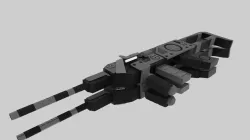 Sci-Fi Guns Low-poly  3D model