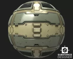 Sci-Fi Panel PBR  Texture