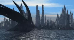 Scifi City Buildings Free 3D model