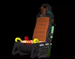 Seat  F-16 Free 3D model