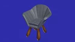 Shell armchair 3D model