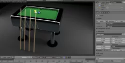 Simple Pool Table Free 3D model