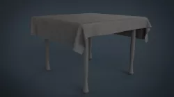 simple table Free low-poly  3D model