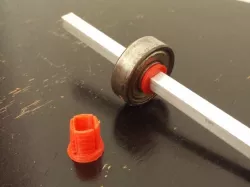 Skate bearing bushing for 5mm square bar