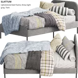 SLATTUM ikea  children bed 3D model