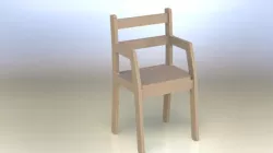  Small chair asm Free 3D model
