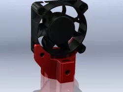 Solidoodle 50mm Fan Mounts on PVC-pipe