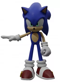 Sonic Rigged Low-poly  3D model