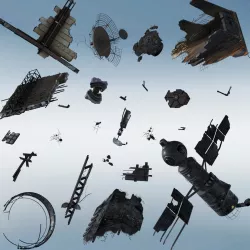  Space debris 3D model