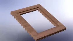 Square frame Free 3D model