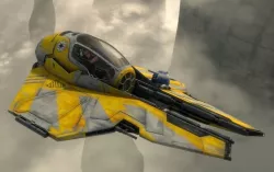 STAR WARS - ETA-2 JEDI STARFIGHTER Low-poly  3D model