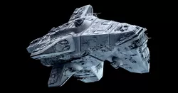 Star Wars Mandalorian Cruiser Space Ship 3D model
