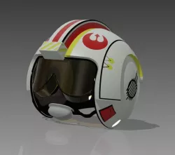 STAR WARS - X Wing Pilot helmet Low-poly  3D model