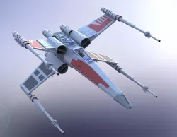 STAR WARS - X-WING STARFIGHTER Low-poly  3D model