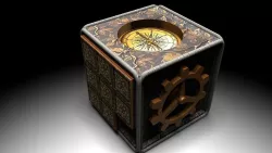 Steampunk-compass-puzzle-box 1 Free 3D model