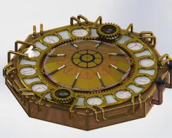 Steampunk Compass Puzzle Box Free 3D model