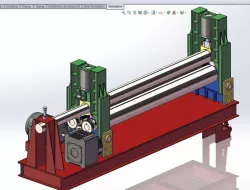 Steel Plate Rolling Machine Free 3D model