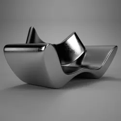 Steel scratch Vray material Free 3D model