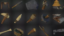 Stone Age Set 3D Model Collection