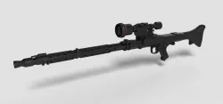 Stormtrooper Heavy Blaster Rifle DLT-19X from Star Wars 3D model