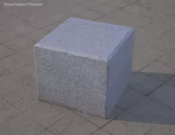 street blockade block Low-poly  3D model