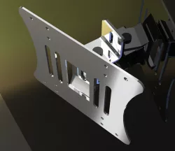 support lcd led pivotant Free 3D model