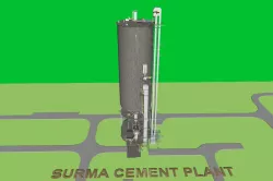 Surma Cement- Control Feed Silo Free 3D model