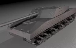 T-C 220 Heavy Tank Free low-poly  3D model