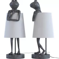 Table Lamp Animal Frog Grey  3D model