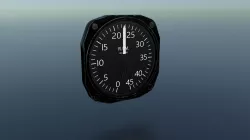 TACHOMETER GAUGE Low-poly  3D model